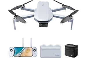 ‎POTENSIC Potensic ATOM 4K GPS Drohne mit 3-Achsen-Gimbal, 96 Min. Lange Flugzeit, 6KM FPV Übertragung, Visuelles Folgen/QuickShots/RTH, unter 249g, Windstärke 5, 12MP Fotos Kameradrohne für Anfänger Erwachsene
