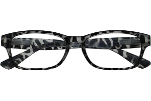OPULIZE The Reading Glasses Company Black Milky Tortoiseshell Readers Mens Womens Spring Hinges R10-1 +2.50