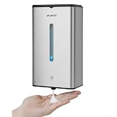 AIKE Automatic Foam Soap Dispenser, Wall Mounted for Commercial Use, 1000ML Stainless Steel for Foaming Hand Soap, AK1207FA
