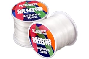 tetotak 2 rollos de cinta para atar tirachinas, material de látex, cinturón ámbar, correa elástica para caza, catapulta de cristal, cuerda elástica para hacer accesorios de disparo, bolsa de amarre