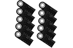 JEOPKO 10 Pcs Oscillating Multi Tools, Multitool Blades Tool Blades,Multitool Blades,Quick Release Saw Blade Kit for Electric Tool Accessories for Wood, Metal and Plastic,Bosch Multitool Blades.