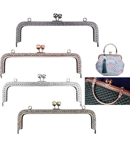 Borsa Con Foto E Telaio Metallico. Borsa Stampata E Telaio In Metallo - 9