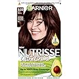 Garnier Nutrisse Brown Hair Dye Permanent, Up To 100 Percent Grey Hair Coverage, With 5 Oils Conditioner - 3.23 Dark Quartz