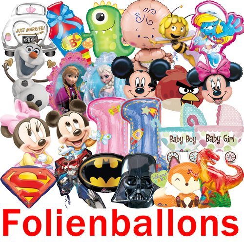 Folienballon Set * WELCOME BABY + HELIUM FÜLLUNG + HALTE CLIP + BAND * für Geburt // SUPERSHAPE // Kinder Party Nachwuchs Folien Ballon Helium Deko Ballongas Kinderwagen Jungen Mädchen - 5