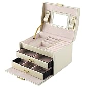 Boîte à Bijoux Ovale En Métal Doré - 13x10.5x10.2 Cm - Occasion - État Assez Bon