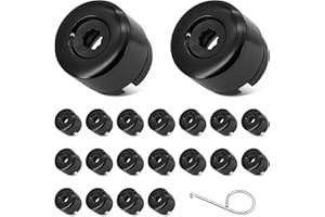 Kalexion Tappi per bulloni della Ruota per VW Transporter – 20 Pezzi, Colore Nero, per Transporter T5 T6 2003 – 2020