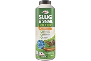 Doff Slug & Snail Killer - 800g Slug Pellets for Garden - Ferric Phosphate Slug and Snail Pellets - Long Lasting Pest Control in Damp Conditions for Up to 14 Days - Crop Friendly