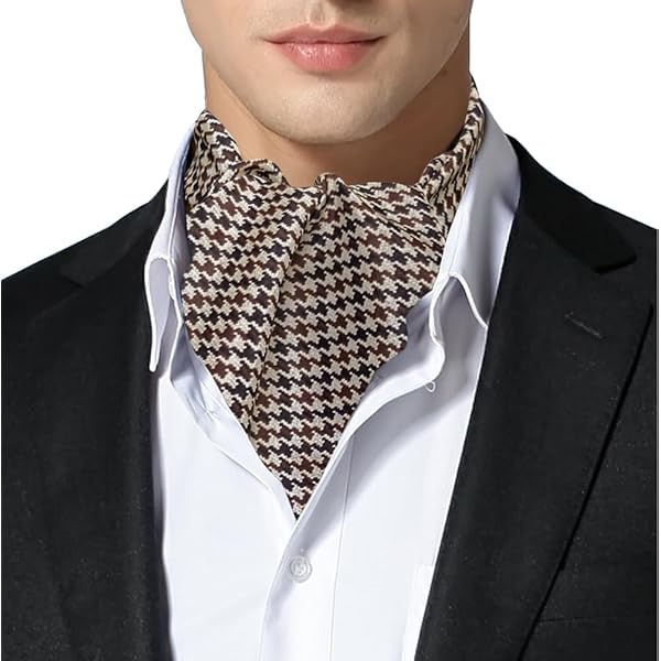 Foulard Uomo Ascot Uomo In Seta A Pois Made In Italy, Avantgarde
