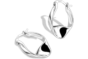 ALEXCRAFT Masywne kolczyki Srebro 925 dla kobiet Hipoalergiczne kolczyki koła Srebro 925 5MM