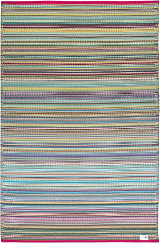 Fab Hab, reversibile, per interni/esterni, resistente meteo-Tappetino/tappeti, modello Cancun, Candy ", plastica, Candy, 120 cm x 180 cm