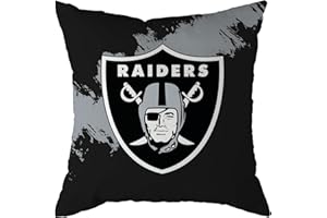 GREAT BRANDING NFL Las Vegas Raiders Football Cushion Brush Pillow Sofa Cushion 50 x 50 cm, multicoloured