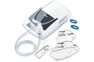 ‎SANITAS Sanitas SIH 21 Inhalator Mit Kompressor-Drucklufttechnologie/Behandlung Von Atemwegserkrankungen Wie Erkältungen, Bronchitis/Inhaliergerät Für Erwachsene Und Kinder/Vernebler-Inhalation