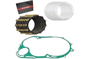 BIGLKNM Clutch Kit Friction Plates & Gasket Compatible for Yamaha Vstar 1100 XVS1100 1999-2009 5P9-W001G-00-00