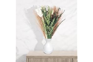 Mineup 55 Piezas Pampas Secas Decoracion Ramo Ramo de Flores Boho para Arreglos Florales Ramos de Flores Secas Hierba de Pampa para salón, hogar, Boda, jarrones, decoración de Mesa