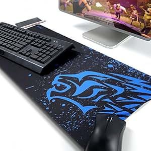 Exco Blue Leopard Thick Smooth Extra Large XL Gaming Mat ...