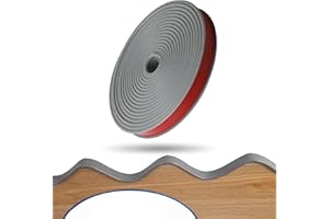 COZEVDNT U-Shape Furniture Edge Banding, Flexible Furniture Edge Banding, 1.2cm*3m PVC Self Adhesive Edging Trim Edge Protector, DIY Edge Trim for Cabinet Countertop Table Furniture Shelves Restoration (Gray)