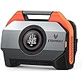 ETENWOLF Vortex S6 Tyre Inflator Portable Air Compressor for Heavy-duty Vehicle, Cordless Air Pump for Car & Inflatables with 19200 mAh Battery, 100% Duty Cycle & Dual Cylinder Bike Pump, Vivid Orange