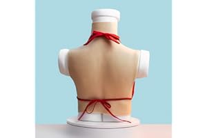 TAUZVEOK Faux Sein Silicone,Prothese Mammaire Liquide Silicone,Seins Artificiels Homme Soutien Gorge Seins Travesti pour Crossdressers Mastectomy Prothèse,Whitening,Silicone C