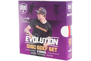 Discmania Evolution 3-Disc Set, Blanc, Bleu Pastel et Rose, 21 x 21 x 4
