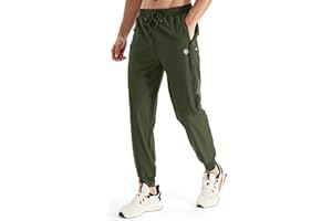 HIFEOS Pantaloni Sportivi Uomo Pantaloni Tuta Uomo con Tasche con Cerniera Asciugatura Rapida per Jogging Allenamento Uso Quotidiano