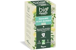 BioConseils - Infusion équilibre acido-basique bio - Tisane détox bio ortie romarin fenouil bio - 20 sachets