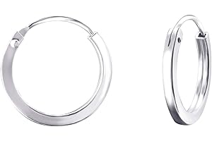 Monkimau Damen Ohrringe Creolen aus 925 Sterling Silver echt Silber
