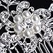 SA Elegant Silver Bridal Wedding Hair Comb Pearl Crystal Hair Pin Clip Accessory