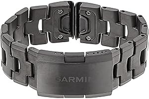 Cinturino Originale Garmin per le serie fēnix 5, 6, 7, Instinct, Instinct 2, Epix (Gen 2), Forerunner 935, 945, 955, quatix 5, 6, 7 e MARQ, 22mm, QuickFit, Titanio, Titanium Carbon Gray DLC