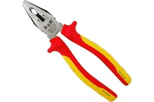 S&R Alicates Universal Electrista 200mm.Alicate aislado 1000v VDE - Herremienta Electricista Pelacable