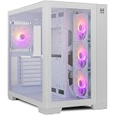 NOX XTREME PRODUCTS HUMMER ASTRA Micro ATX Semi-Tower ATX, Side and Front Tempered Glass, EASYLINK LED ARGB Fans, Up to 10 Fa