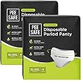 Pee Safe Disposable Period Panties | XL-XXL | 8 Panties | 360° Protection | 12 Hr Protection | Leak Proof | Overnight Comfort | Rash & Toxin Free | Seamless Fit