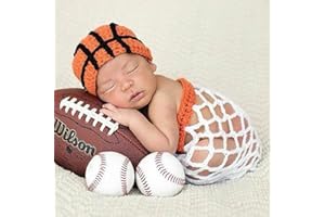 BYNYXI 2tlg Neugeborene Fotografie Prop Baby Outfit, Niedlichen Baby Fotoshooting Mädchen Jungen Baby Foto Prop Fotografie Kostüm Requisiten für Baby Babyshooting Neugeborenen 0-3 Monaten