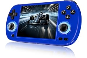 Anbernic RG40XXH Retro-Spielekonsole, 4-Zoll IPS Display, 64GB ROM, Linux 64-bit, RGB-Beleuchtung, Quad-Core A53 - Indigo Blau