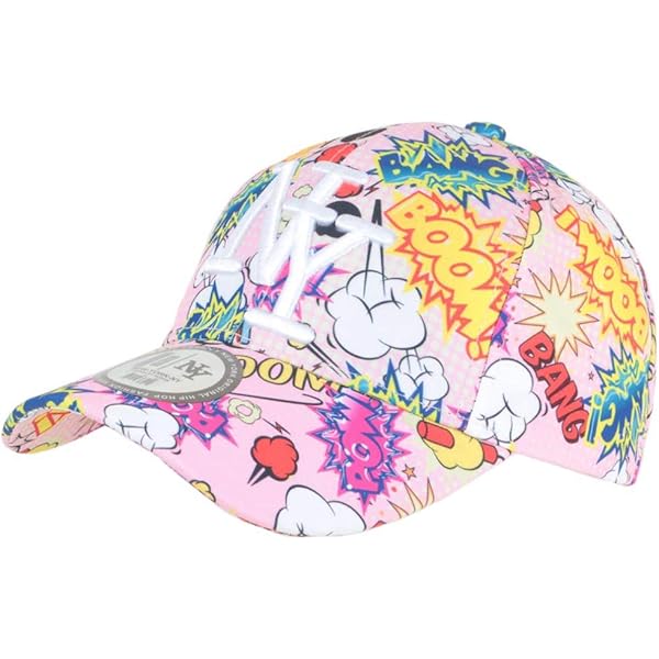 Berretto Baseball NY Bambino - Stile Cuori Rosa E Ali, Taglia Unica 7-12 Anni - Foto 4