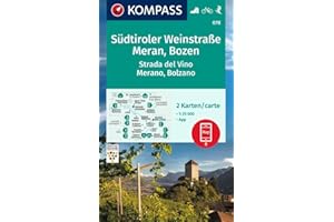 KOMPASS Wanderkarten-Set 078 Südtiroler Weinstraße, Meran, Bozen / Strada del Vino, Merano, Bolzano (2 Karten) 1:25.000: inklusive Karte zur offline ... in der KOMPASS-App. Fahrradfahren. Skitouren.