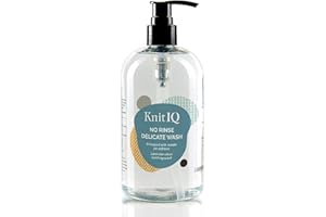 KnitIQ No Rinse Delicate Wash Liquid Detergent 500ml, 100 Washes - Natural Wool Wash with Lanolin for Delicates and Knit Wool Fabric, Lavender Citrus Fragrance