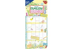 Gabi Kohwagner Unser Familienkalender 2025: Liebevoll illustrierter Kalender für Familien mit handschriftlichen Details. Wandkalender 2025 mit 5 Spalten. (Familienplaner Heye)