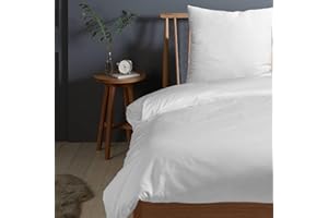 ‎PIZUNA Pizuna 400 Fadenzahl Baumwolle bettbezug 135 x 200 Weiß,100% Langstaple Baumwolle bettzeug 135x200 Set, 100% Baumwolle Mako Satin bettbezug aus Baumwolle Weiß. (2-Teilig Bettwäscheset Weiß)