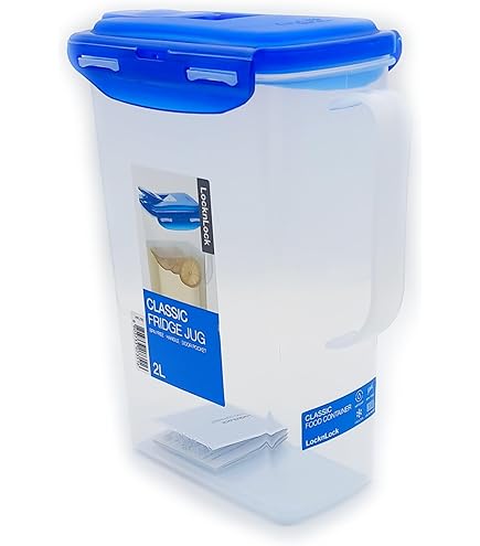 Pichet Frigo Tupperware 2 Litres – Neuf Sous Boîte, Forme Rectangulaire, à Pression