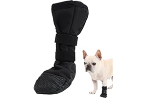PPGGOPP Dog Paws Recovery Shoe,Hundeschuhe zur Erholung,Hundeschuhe Pfotenschutz,Haustierwunden Verhindern Lecken,Atmungsaktiv,Weich,Biss,Nässe Und Infektion,Waschbar Und Wasserdicht Für Postoperative (S)