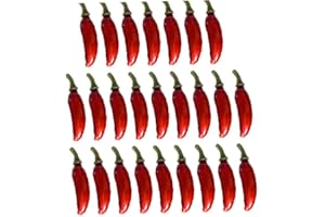 BOPELY 25pcs Mini Peperoni Finti Simulazione Piccola Peperoncino Artificiale Piccolo Modello Vegetale per Peperoncino per Oggetti di Foto