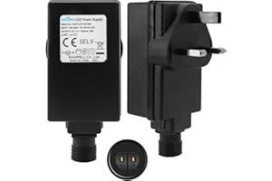 12V 1A Class 2 Power Supply, LED Adaptor Replacement, EAGWELL Outdoor Low Voltage Power Adapter, Yard Inflatable Adapter, Plug for String Light, Rope Lights,Christmas Lights