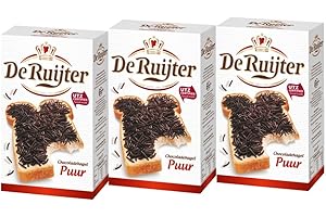 DE RUIJTER Sumairs Hagelslag Zartbitter Schokoladenstreusel 380g；