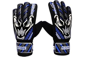 YSCARE Gants de Gardien de But de Football pour garçons Enfants Gants d'entraînement de Football Protection pour l'entraînement et Les matchs