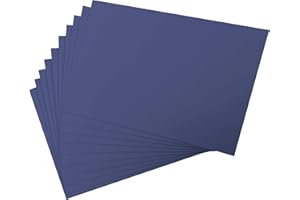 VRANDU 300gsm Coloured Card Art Paper A4 10 Sheets,Hard Card Stock,Crafting Art Paper Card Origami Paper Kraft Printer Paper Handmade Papers,10 Optional Colors (10 Sheets Dark Blue)