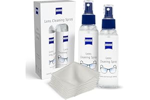 OESMO Premium Lens Cleaning Spray Bundle – 2×120 ml Streak-Free Glasses & Camera Lens Cleaner + 6 Ultra-Soft Microfibre Cloths – Safe on All Coatings – for Spectacles, Sunglasses & Screens