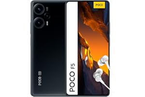 POCO F5 5G - Smartphone de 8+256GB, Pantalla de 6.67” 120Hz FHD+ POLED, Snapdragon 7+ Gen 2, Triple Camara 64MP con OIS , 5000mAh, NFC, Negro (Versión ES + 3 años de garantía)