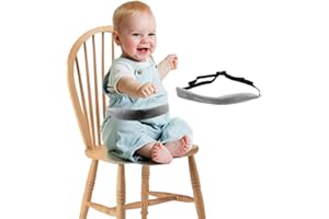 ANICY High Chair Straps - Shopping Trolley Protector Baby Dining Belt Portable Child Seat Baby Dining Room Chair Safety Belt Carrier Grey