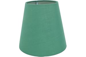Eastlion 5.5" E14 Screw Fabric Light Shade Candle Chandelier Lampshades Small Droplight Wall Lamp Shade,Green