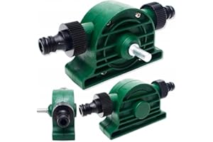 GRABACZ Bomba de Agua para Taladro, Bomba Eléctrica, Trasvase Líquidos, Ideal Combustible, Aceite, Agua, Taller, Hogar, Jardín, Piscina, Conexión 1/2 Pulgada (Intercambiable), Compacta